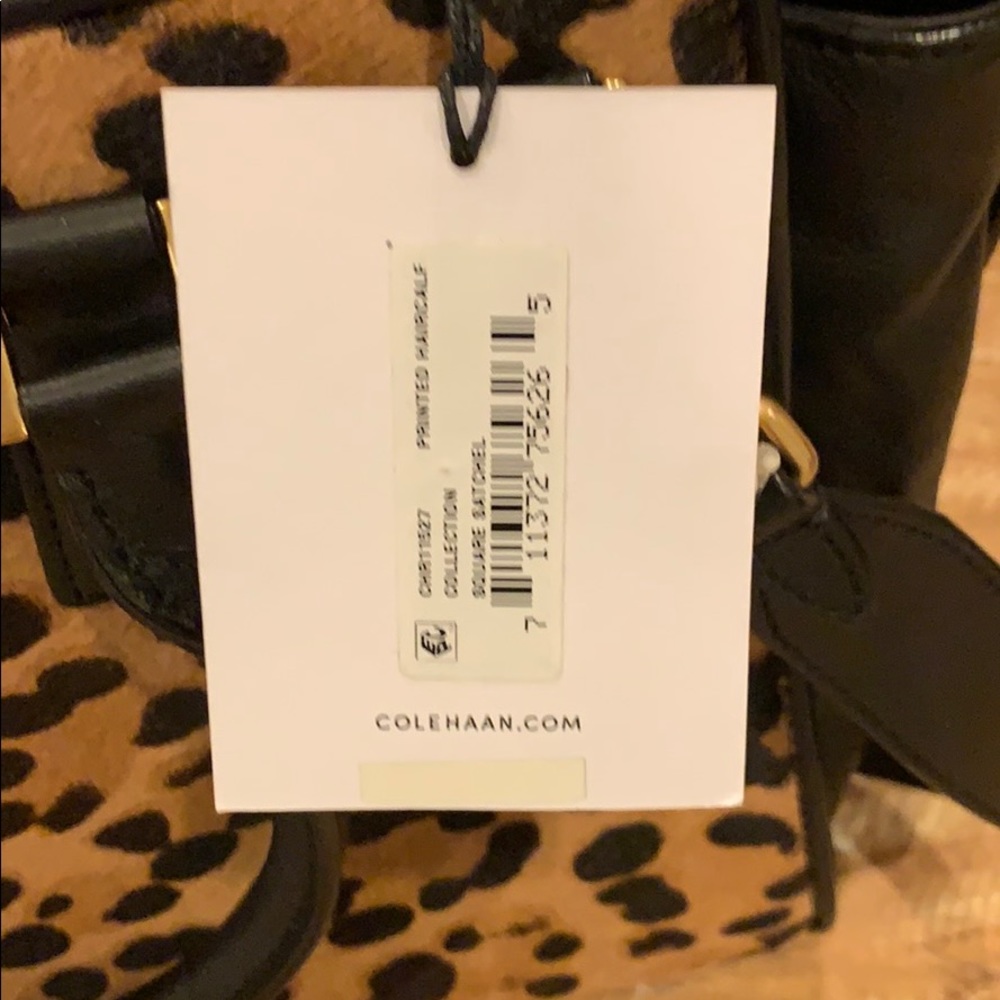 Cole Haan Printed Haircalf Square Satchel - Picture 5 of 6